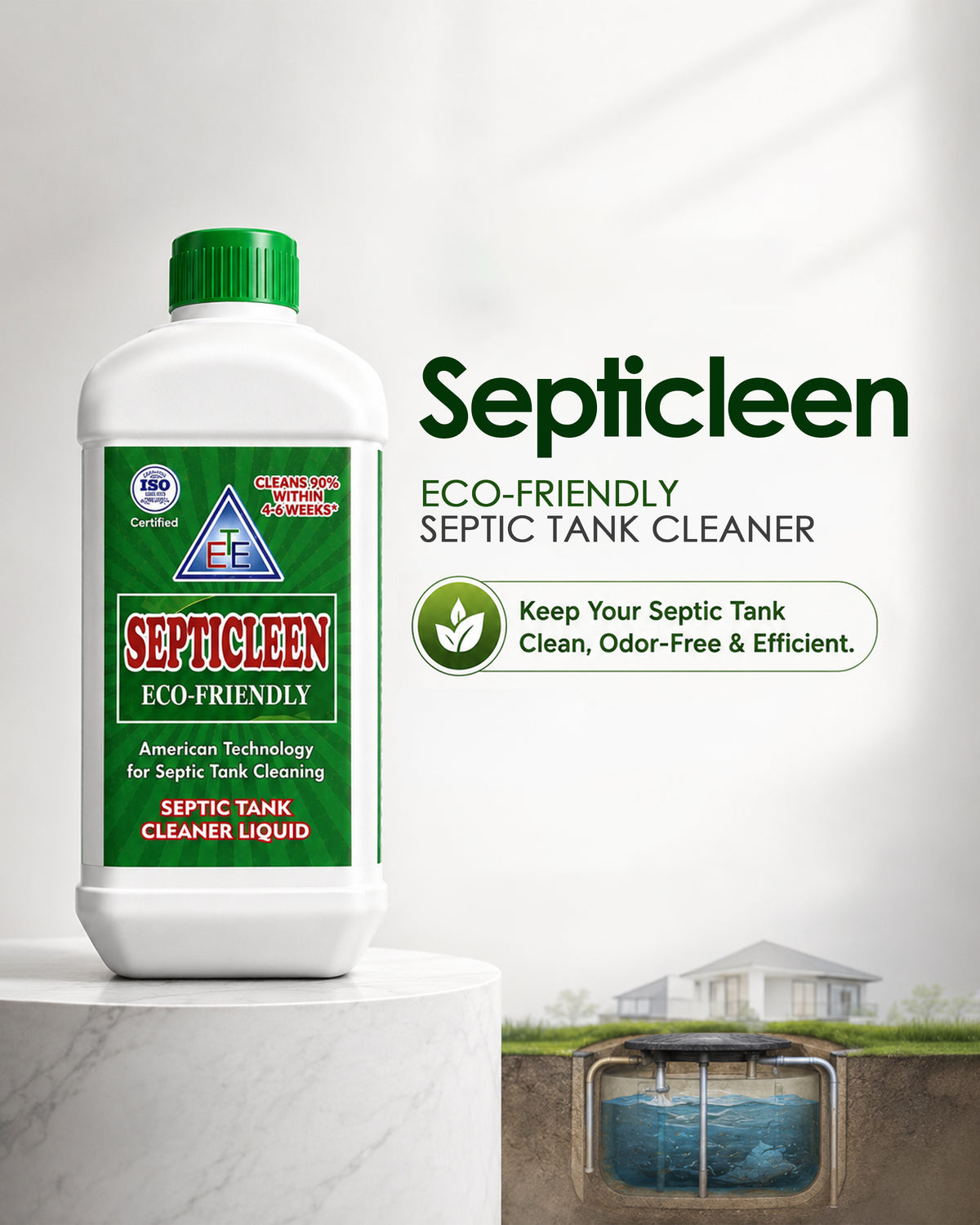 SEPTICLEEN | Keep Your Septic Tank Clean, Odor-Free & Efficient