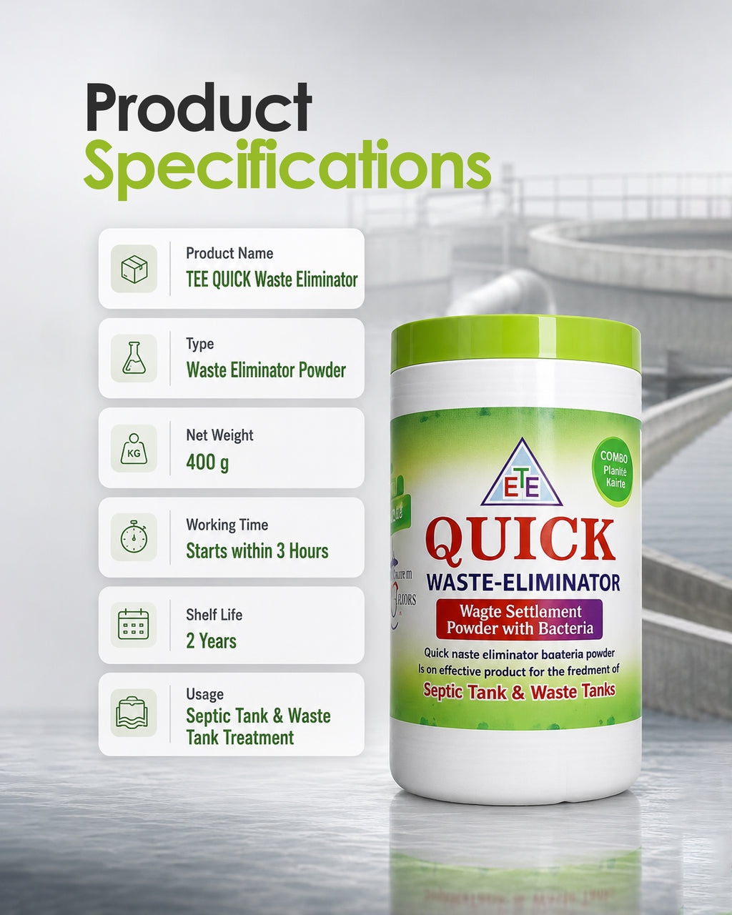 TEE QUICK Waste Eliminator 400g